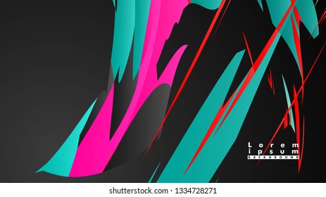 Colorful geometric backgrounds. Simple form composition. Eps10 vector template