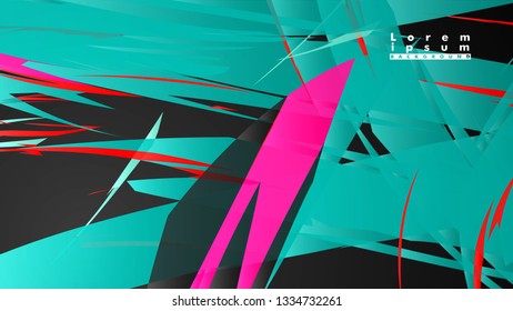 Colorful geometric backgrounds. Simple form composition. Eps10 vector template