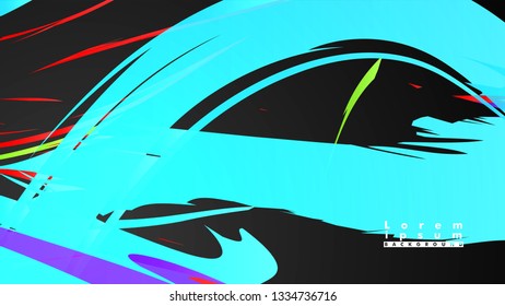 Colorful geometric backgrounds. Simple form composition. Eps10 vector template