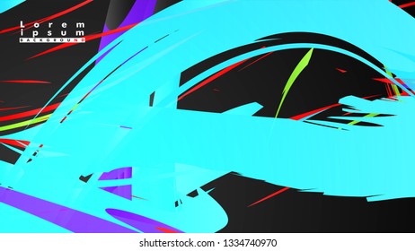 Colorful geometric backgrounds. Simple form composition. Eps10 vector template