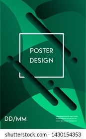 Colorful geometric background/wallpaper. Fluid shapes composition. Eps10 vector. - Vektor