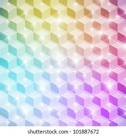 Colorful geometric banner with space for Your text