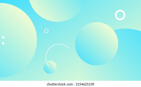 Colorful geometric blue cyan background. Abstract Background Gradient Circle. Dynamic shapes composition and elements. Modern design in Eps10 vector illustration
