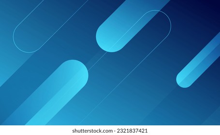 Colorful geometric blue cyan background. Simple shapes with trendy gradients. vector design template for banner, advertising, poster, cover
