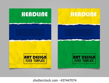 Colorful Geometric Book Cover Layout Design.Abstract Art Presentation Background.Leaflet,Flyer or Brochure Cover Layout Design.Annual Report Cover Template in A4 size Layout Design.Vector Illustration