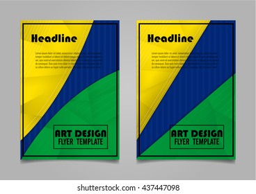 Colorful Geometric Book Cover Layout Design.Abstract Art Presentation Background.Leaflet,Flyer or Brochure Cover Layout Design.Annual Report Cover Template in A4 size Layout Design.Vector Illustration