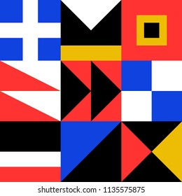 Colorful geometric border pattern. Ethnic vector texture.Traditional ornament.