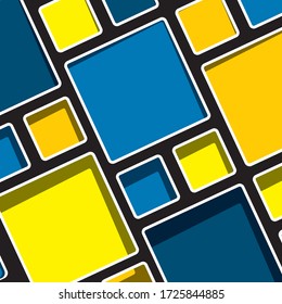 Colorful geometric checkered background vector illustration