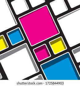 Colorful geometric checkered background vector illustration