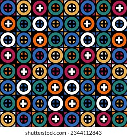 colorful geometric circle vector abstract, design for background or wallpapers, fabric, curtain, background, carpet, wallpaper, clothing, wrapping, vector