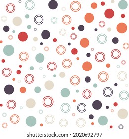 Colorful geometric circles background. Abstract pattern background. Shapes pattern. Colorful wrapping paper.