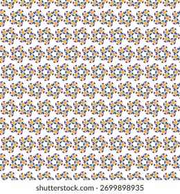 Patrón de flor circular geométrica colorida

