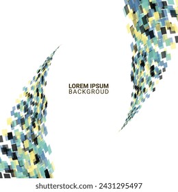 Colorful geometric curve background. Vector illustration.