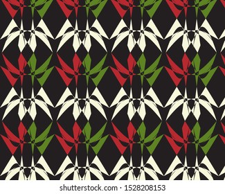 Colorful geometric decorative pattern for textile printing and amazing wallpaper 