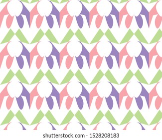 Colorful geometric decorative pattern for textile printing and amazing wallpaper 