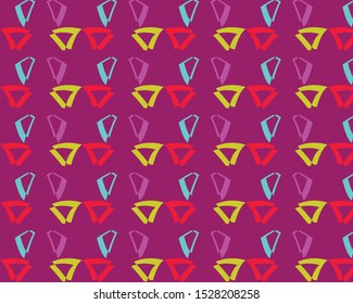 Colorful geometric decorative pattern for textile printing and amazing wallpaper 