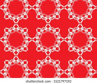 Colorful geometric decorative shape for textile 