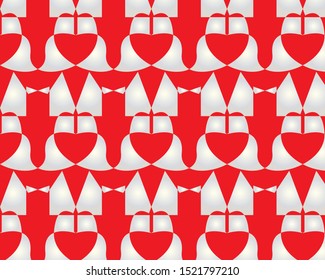Colorful geometric decorative shape for textile 
