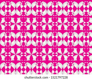 Colorful geometric decorative shape for textile 