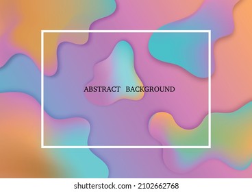 Fondo de diseño geométrico colorido. Composiciones de forma fluida. Ilustración vectorial.