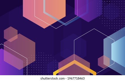 colorful geometric design background, trendy gradient background, vector