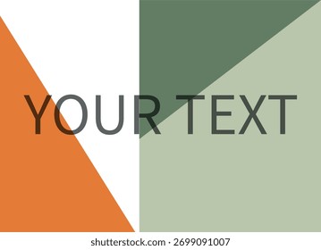 Design geométrico colorido com texto em negrito para visuais criativos em um ambiente moderno