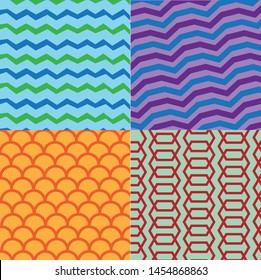 Colorful and geometric design pattern