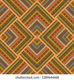 Colorful geometric ethnic pattern