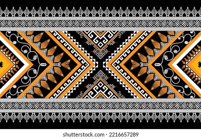 Colorful geometric ethnic pattern. Oriental, western, aztec, tribal traditional. seamless pattern. fabric, tile, background, carpet, wallpaper, clothing, sarong,wrapping, Batik, fabric,Vector pattern.