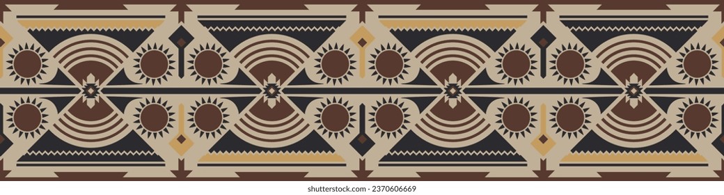 Colorful geometric ethnic pattern. Oriental, western, aztec, tribal traditional. seamless pattern. fabric, tile, background, carpet, wallpaper, clothing, sarong,wrapping, Batik, fabric,Vector pattern.