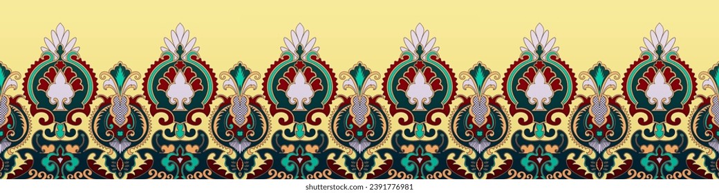 Patrón étnico geométrico colorido. oriental, occidental, azteca, tribal tradicional. patrón impecable. tela, azulejos, fondo, alfombra, papel pintado, ropa, sarong, envoltura, batik, tela,Vector patrón.