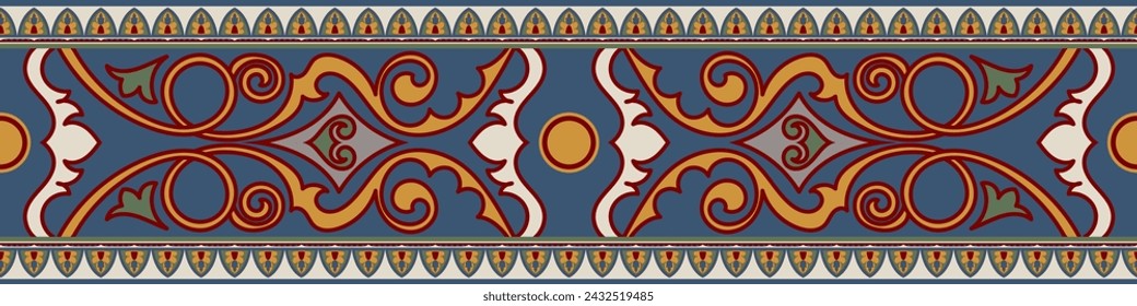 Colorful geometric ethnic pattern. Oriental, western, aztec, tribal traditional. seamless pattern. fabric, tile, background, carpet, wallpaper, clothing, sarong,wrapping, Batik, fabric,Vector pattern