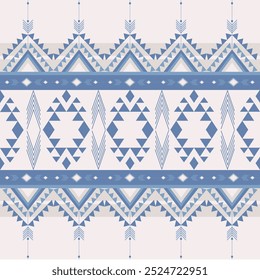 Colorful geometric ethnic pattern. Oriental, western, aztec, tribal traditional. seamless pattern. fabric, tile, background, carpet, wallpaper, clothing, sarong,wrapping, Batik, fabric,Vector pattern