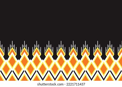 Patrón geométrico y colorido sin costura diseñado para el fondo, papel pintado, ropa tradicional, alfombra, cortina y decoración casera.