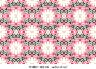 Diseño de patrones interminables geométricos interétnicos sin costura para papel de pared, fondo, tela, cortina, alfombra, ropa y envoltura.