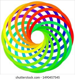 Colorful geometric figure - Sacred Geometry Torus