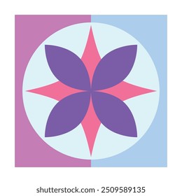 Colorful Geometric Floral - 09