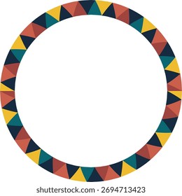 Marco geométrico colorido. Vector doodle Plantilla para texto. Plantilla de la ducha del bebé, elemento para el diseño,