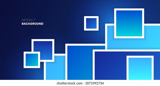 Colorful Geometric Glowing Shape With Outline Abstract Background Design