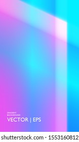 Colorful geometric gradient backdrop. Vivid background with light reflex and shine. Strips isolated in circle shape. Aurora effect. Neon colors for screen, wallpaper and web design.