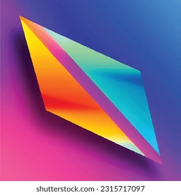 Farbiges geometrisches Farbverlauf-Regenbogen-unscharfes Kunst, digitales Texturkonzept