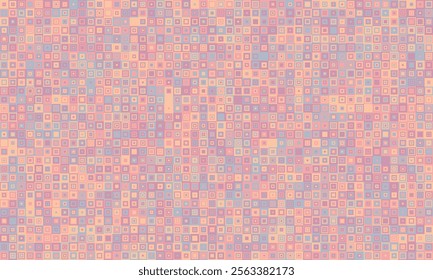 Colorful geometric grid pattern with minimal structure. Ideal for posters, creative materials, or textured backgrounds with a trendy, elegant touch.