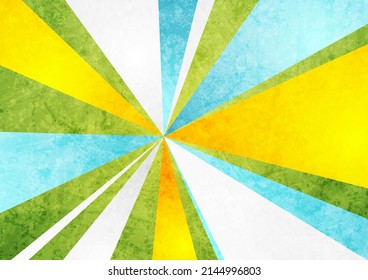 Colorful geometric grunge rays abstract background. Vector design