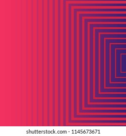 Colorful geometric halftone abstract background in red and purple color