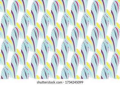 colorful geometric heart pattern vector seamless