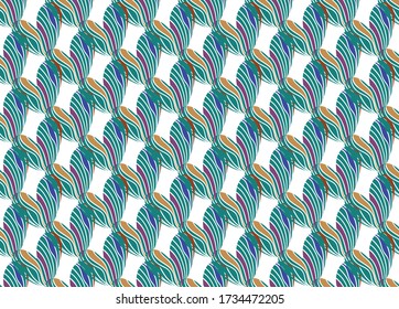 colorful geometric heart pattern vector seamless