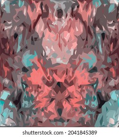 colorful geometric irregular abstract pattern print textile