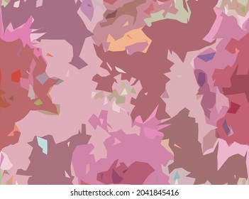 colorful geometric irregular abstract pattern print textile