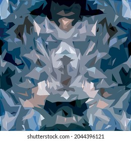 colorful geometric irregular abstract pattern print textile