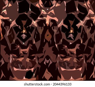 colorful geometric irregular abstract pattern print textile